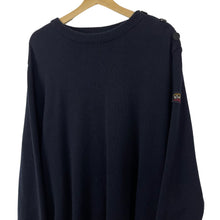 Load image into Gallery viewer, Paul and Shark Navy Crew Neck Wool Sweater - Double Extra Large (XXL) PTP 25"
