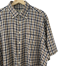 Load image into Gallery viewer, Aquascutum House Check Short Sleeved Shirt - Extra Large (XL) PTP 26.5"