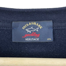 Load image into Gallery viewer, Paul and Shark Navy Embroidered Logo Crew Neck Sweater - Double Extra Large (XXL) PTP 24.5"