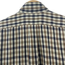 Load image into Gallery viewer, Aquascutum House Check Short Sleeved Shirt - Small (S) PTP 21"
