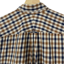 Load image into Gallery viewer, Aquascutum House Check Long Sleeved Shirt - Medium (M) PTP 21"