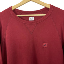 Load image into Gallery viewer, C.P Company Red Crew Neck Logo Sweater - Extra Large (XL) PTP 23"