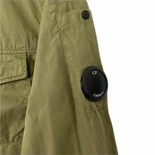 Load image into Gallery viewer, C.P Company Khaki Green Button Up Lens Overshirt - Small (S) PTP 19.25"