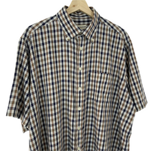 Load image into Gallery viewer, Aquascutum House Check Short Sleeved Shirt - Extra Large (XL) PTP 26.5"
