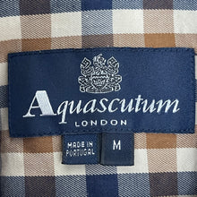 Load image into Gallery viewer, Aquascutum House Check Long Sleeved Shirt - Medium (M) PTP 21"