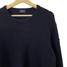 Load image into Gallery viewer, Paul and Shark Navy Crew Neck Wool Sweater - Large (L) PTP 21.5"
