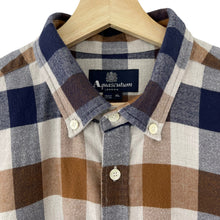 Load image into Gallery viewer, Aquascutum Block Check Flannel Long Sleeved Shirt - Extra Large (XL) PTP 23"