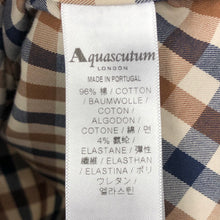 Load image into Gallery viewer, Aquascutum House Check Short Sleeved Shirt - Small (S) PTP 19"