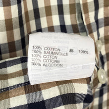 Load image into Gallery viewer, Aquascutum House Check Long Sleeved Shirt - Medium (M) PTP 23.25"