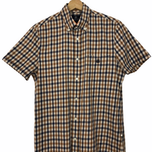 Load image into Gallery viewer, Aquascutum House Check Short Sleeved Shirt - Small (S) PTP 20"