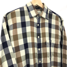 Load image into Gallery viewer, Aquascutum Block Check Long Sleeved Shirt - Medium (M) PTP 23"