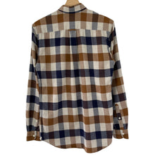 Load image into Gallery viewer, Aquascutum Block Check Flannel Long Sleeved Shirt - Small (S) PTP 19"