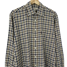 Load image into Gallery viewer, Aquascutum House Check Long Sleeved Shirt - Medium (M) PTP 23"