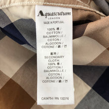 Load image into Gallery viewer, Aquascutum Block Check Long Sleeved Shirt - Large (L) PTP 21.75"