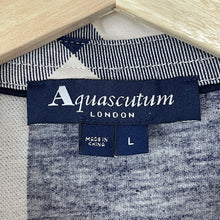 Load image into Gallery viewer, Aquascutum Block Check Short Sleeved Polo - Large (L) PTP 22"