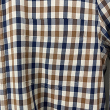 Load image into Gallery viewer, Aquascutum House Check Long Sleeved Shirt - Small (S) PTP 19"