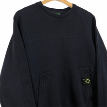 Load image into Gallery viewer, Ma.Strum Navy Crew Neck Sweater - Small (S) PTP 20.75"