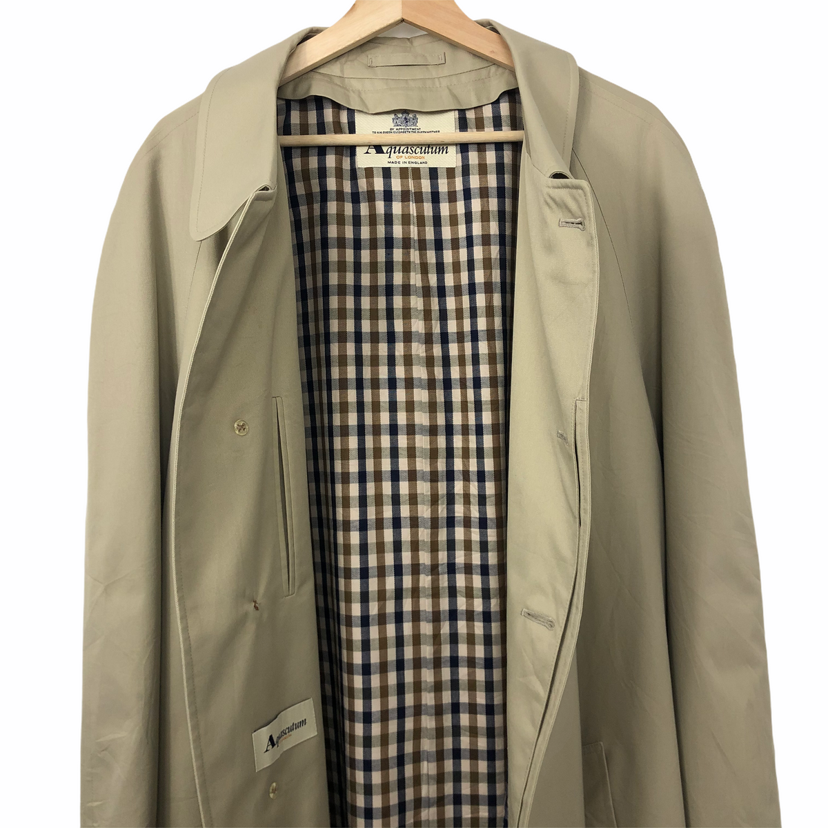 vintage Aquascutum gimmick trench coat