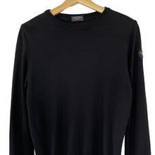 Load image into Gallery viewer, Paul and Shark Black Crew Neck Wool Sweater - Small (S) PTP 18.5"