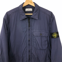 Load image into Gallery viewer, Stone Island Purple Zip Up Overshirt - Large (L) PTP 20.5"