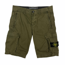 Load image into Gallery viewer, Stone Island Khaki Bermuda Cargo Shorts - W 30"