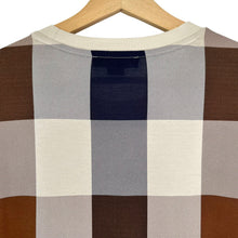 Load image into Gallery viewer, Aquascutum Block Check Short Sleeved T-Shirt - Medium (M) PTP 22"