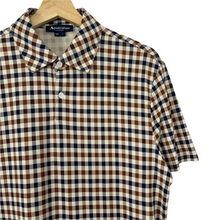 Load image into Gallery viewer, Aquascutum House Check Short Sleeved Polo - Large (L) PTP 20.75"