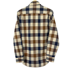 Load image into Gallery viewer, Aquascutum Block Check Long Sleeved Shirt - Small (S) PTP 20.25"