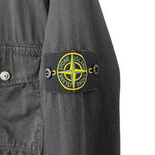 Load image into Gallery viewer, Stone Island Black Double Pocket Hooded Overshirt - Large (L) PTP 22.5"