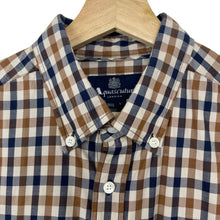 Load image into Gallery viewer, Aquascutum House Check Long Sleeved Shirt - Large (L) PTP 22"