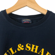 Load image into Gallery viewer, Paul and Shark Navy Short Sleeved Logo T-Shirt - Medium (M) PTP 19.5"
