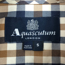 Load image into Gallery viewer, Aquascutum House Check Short Sleeved Shirt - Small (S) PTP 20"
