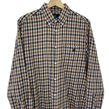 Load image into Gallery viewer, Aquascutum House Check Long Sleeved Shirt - Large (L) PTP 21.75"