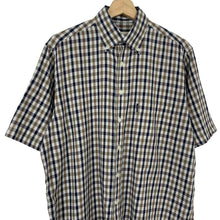 Load image into Gallery viewer, Aquascutum House Check Short Sleeved Shirt - Medium (M) PTP 23"