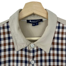 Load image into Gallery viewer, Aquascutum Beige / House Check Short Sleeved Polo - Medium (M) PTP 21"