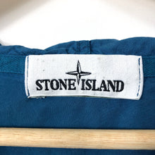 Load image into Gallery viewer, Stone Island Turquoise Button Up Hooded Overshirt - Triple Extra Large (XXXL) PTP 25.5"