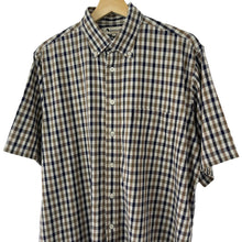 Load image into Gallery viewer, Aquascutum House Check Short Sleeved Shirt - Large (L) PTP 24.75"
