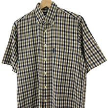 Load image into Gallery viewer, Aquascutum House Check Short Sleeved Shirt - Small (S) PTP 21"