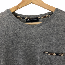 Load image into Gallery viewer, Aquascutum Grey Short Sleeved Pocket T-Shirt - Medium (M) PTP 21"