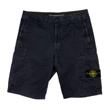 Load image into Gallery viewer, Stone Island Navy Bermuda Cargo Shorts - W 29"