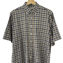 Load image into Gallery viewer, Aquascutum House Check Short Sleeved Shirt - Large (L) PTP 24.75"