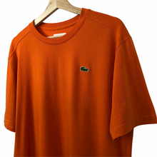 Load image into Gallery viewer, Lacoste Orange Short Sleeved Logo T-Shirt - Large (L) PTP 22.5"