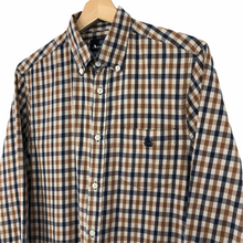 Load image into Gallery viewer, Aquascutum House Check Long Sleeved Shirt - Medium (M) PTP 20"