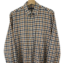 Load image into Gallery viewer, Aquascutum House Check Long Sleeved Shirt - Medium (M) PTP 21.75"