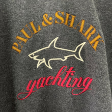 Load image into Gallery viewer, Paul and Shark Grey Embroidered Logo Hoody - Triple Extra Large (XXXL) PTP 24.5"