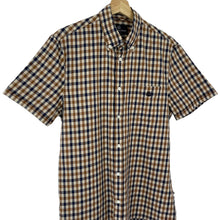 Load image into Gallery viewer, Aquascutum House Check Short Sleeved Shirt - Medium (M) PTP 20.5"