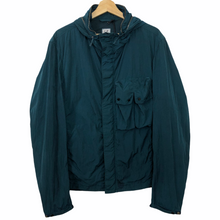 Load image into Gallery viewer, C.P Company Emerald Nylon Shimmer Multi Pocket Goggle Jacket - 52 PTP 23.25"