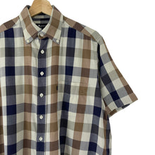 Load image into Gallery viewer, Aquascutum Block Check Short Sleeved Shirt - Medium (M) PTP 23"