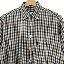 Load image into Gallery viewer, Aquascutum House Check Short Sleeved Shirt - Medium (M) PTP 23"
