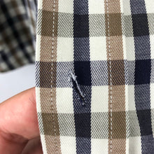 Load image into Gallery viewer, Aquascutum House Check Long Sleeved Shirt - Large (L) PTP 25"